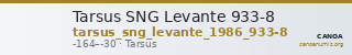 Tarsus SNG Levante 933-8 — CANOA