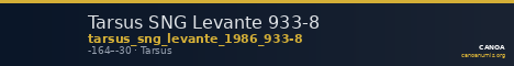 Tarsus SNG Levante 933-8 — CANOA