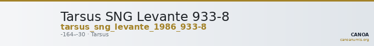Tarsus SNG Levante 933-8 — CANOA