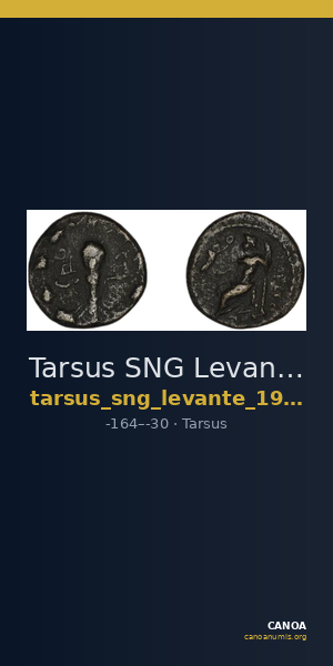Tarsus SNG Levante 939, 971-7 — CANOA