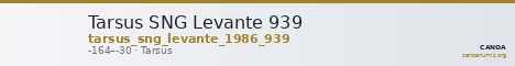 Tarsus SNG Levante 939 — CANOA