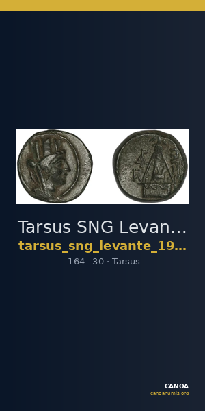 Tarsus SNG Levante 940-61, 933-8 — CANOA