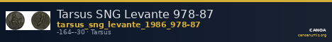 Tarsus SNG Levante 978-87 — CANOA