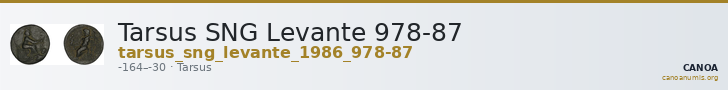 Tarsus SNG Levante 978-87 — CANOA