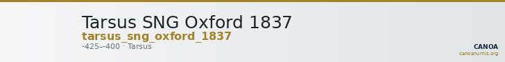 Tarsus SNG Oxford 1837 — CANOA