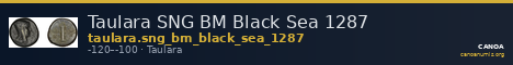 Taulara SNG BM Black Sea 1287 — CANOA