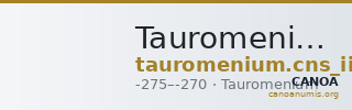 Tauromenium Calciati 1987 3 — CANOA