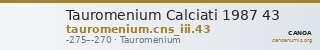 Tauromenium Calciati 1987 43 — CANOA