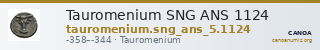 Tauromenium SNG ANS 1124 — CANOA