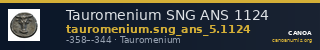 Tauromenium SNG ANS 1124 — CANOA