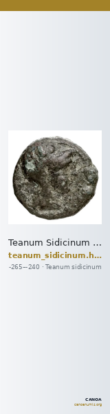 Teanum Sidicinum Historia Numorum Italy 454 — CANOA