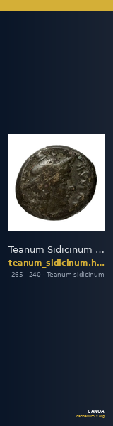 Teanum Sidicinum Historia Numorum Italy 456 — CANOA