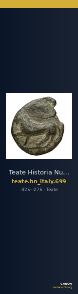 Teate Historia Numorum Italy 699 — CANOA