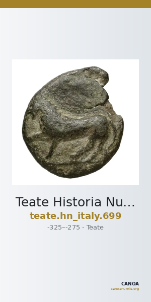 Teate Historia Numorum Italy 699 — CANOA