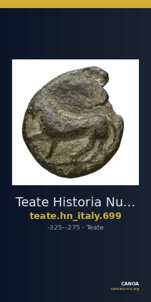 Teate Historia Numorum Italy 699 — CANOA