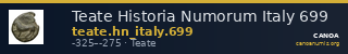 Teate Historia Numorum Italy 699 — CANOA