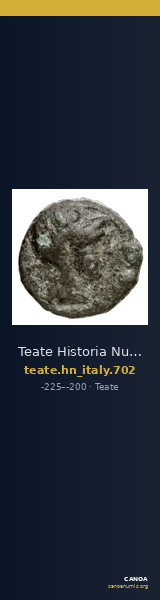 Teate Historia Numorum Italy 702 — CANOA