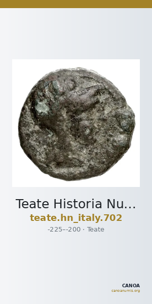 Teate Historia Numorum Italy 702 — CANOA