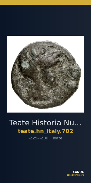 Teate Historia Numorum Italy 702 — CANOA