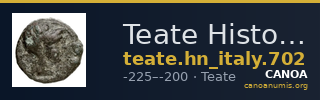 Teate Historia Numorum Italy 702 — CANOA