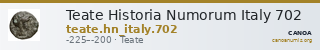 Teate Historia Numorum Italy 702 — CANOA