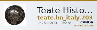 Teate Historia Numorum Italy 703 — CANOA