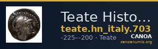 Teate Historia Numorum Italy 703 — CANOA