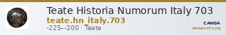 Teate Historia Numorum Italy 703 — CANOA