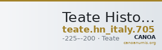 Teate Historia Numorum Italy 705 — CANOA