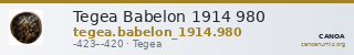 Tegea Babelon 1914 980 — CANOA
