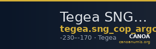 Tegea SNG Copenhagen Tegea 308 — CANOA