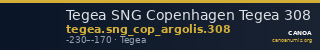 Tegea SNG Copenhagen Tegea 308 — CANOA