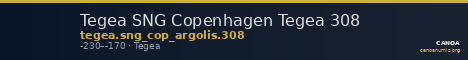 Tegea SNG Copenhagen Tegea 308 — CANOA