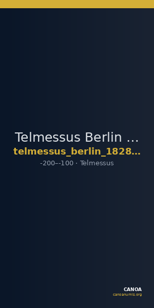 Telmessus Berlin 18284729-30 — CANOA