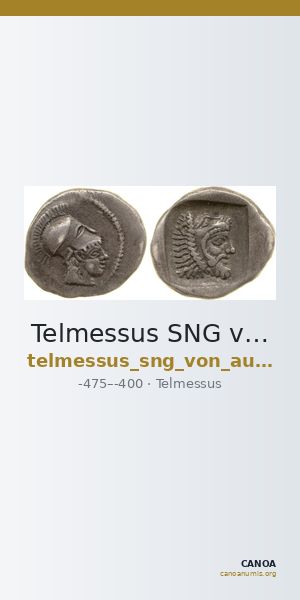 Telmessus SNG von Aulock 4199 — CANOA