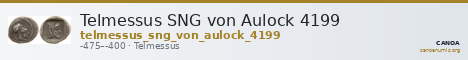 Telmessus SNG von Aulock 4199 — CANOA