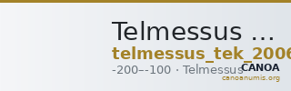 Telmessus Tek 2006 3 — CANOA