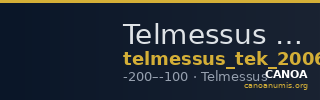 Telmessus Tek 2006 5 — CANOA