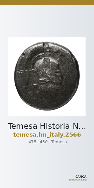 Temesa Historia Numorum Italy 2566 — CANOA