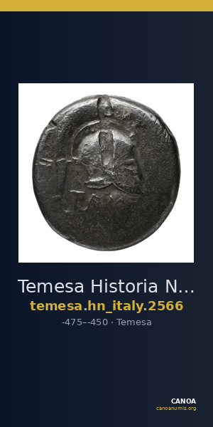 Temesa Historia Numorum Italy 2566 — CANOA