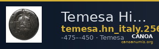 Temesa Historia Numorum Italy 2566 — CANOA