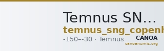 Temnus SNG Copenhagen Temnus 259 — CANOA