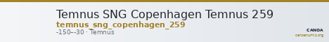 Temnus SNG Copenhagen Temnus 259 — CANOA