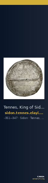 Tennes, King of Sidon Sidon Elayi 2004 IV.3.2 — CANOA