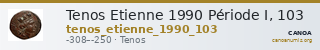 Tenos Etienne 1990 Période I, 103 — CANOA
