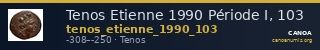Tenos Etienne 1990 Période I, 103 — CANOA