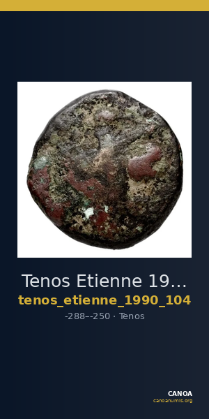 Tenos Etienne 1990 Période I, 104 — CANOA