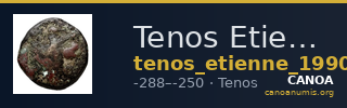 Tenos Etienne 1990 Période I, 104 — CANOA