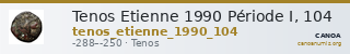 Tenos Etienne 1990 Période I, 104 — CANOA