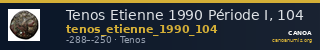 Tenos Etienne 1990 Période I, 104 — CANOA